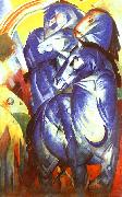 Franz Marc The Tower of Blue Horses oil on canvas